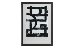 Blake fotolijst met houten rand zwart 70x50 woood exclusive