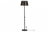 Keto staande lamp metaal zwart/antique brass Woood exclusive