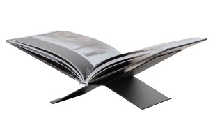 Brook boekenstandaard liggend metaal zwart Woood Exclusive