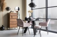 Brook boekenstandaard liggend metaal zwart Woood Exclusive