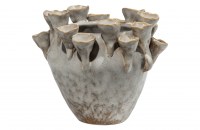 Pipe coral vaas keramiek naturel mix bepurehome