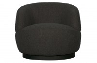WOOLLY DRAAIFAUTEUIL BOUCLÉ ANTRACIET VanEtje Stoer Wonen
