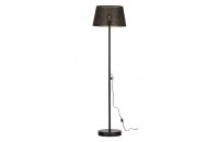 Kars vloerlamp metaal zwart/antique brasss