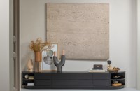 Finca Tv Meubel 100cm Grenen Zwart [fsc]