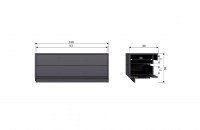 Finca Tv Meubel 100cm Grenen Zwart [fsc]