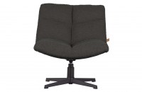Vinny draaifauteuil bouclé antraciet VanEtje Stoer Wonen