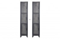 Set v 2 - cas lockerkast 3-deurs metaal zwart