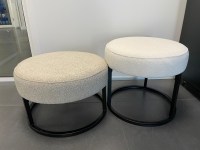 Escabel poef velvet adore stof darkgrey 0050 mysons nijwie