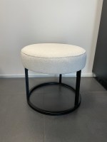 Escabel poef velvet adore stof darkgrey 0050 mysons nijwie