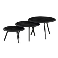 Salontafel Ohio black| set van 3