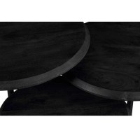 Salontafel Ohio black| set van 3