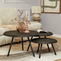 Salontafel Ohio black| set van 3