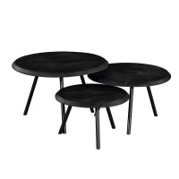 Salontafel Ohio black| set van 3