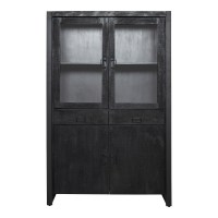 Vitrinekast Boaz Black | 115 cm