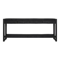 Sidetable Boaz black| 180 cm
