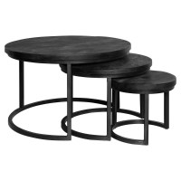 Salontafel New York | Triole All Black | Set van 3 Starfurn VanEtje Stoer Wonen