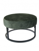 Escabel poef velvet adore stof darkgrey 0050 mysons nijwie