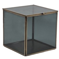 pbergdoos brass met rookglas maat L