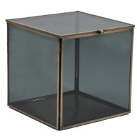 pbergdoos brass met rookglas maat L