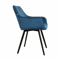 Kick Eetkamerstoel Karl Velvet - Blauw
