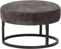 Escabel poef velvet adore stof darkgrey 0050 mysons nijwie