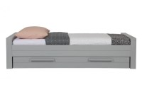 Dennis Bed 90x200 Cm Grenen Betongrijs Geborsteld [fsc]