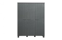 Dennis 3-deurs Kast Grenen Steel Grey Geborsteld [fsc]
