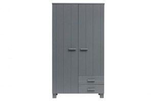 Dennis Kast Met Laden Grenen Steel Grey Geborsteld [fsc]
