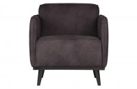 Statement Fauteuil Met Arm Eco Leer Grijs
