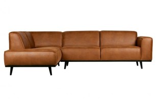 Statement Hoekbank Links Eco Leer Cognac