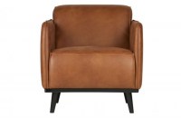 Statement Fauteuil Met Arm Eco Leer Cognac