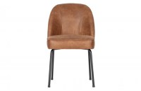 Vogue Eetkamerstoel Leer Cognac