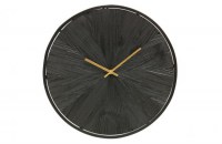 Valentino Wandklok Hout Zwart