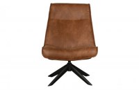Skyler Draaifauteuil Kunstleer Cognac