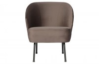Vogue Fauteuil Fluweel Nougat