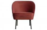 Vogue Fauteuil Fluweel Chestnut