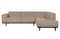 Statement Hoekbank Rechts Bouclé Beige
