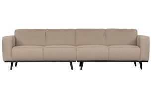 Statement 4-zits Bank 280 Cm Bouclé Beige