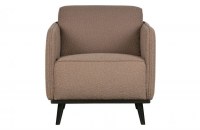 Statement Fauteuil Met Arm Bouclé Nougat