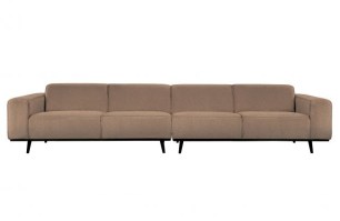 Statement Xl 4-zits Bank 372 Cm Bouclé Nougat