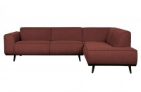 Statement Hoekbank Rechts Bouclé Chestnut