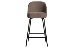 Vogue Barstoel 65cm Fluweel Nougat