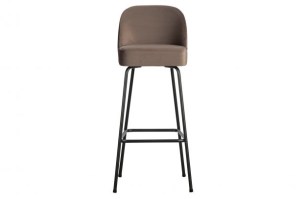 Vogue Barstoel 80cm Fluweel Nougat