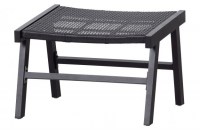 Puk Hocker Aluminium Zwart