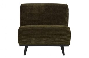Statement 1-zits Element Brede Platte Rib Warm Groen