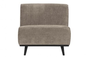 Statement 1-zits Element Brede Platte Rib Clay
