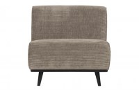 Statement 1-zits Element Brede Platte Rib Clay