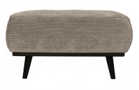 Statement Hocker Brede Platte Rib Clay