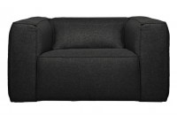 Bean Fauteuil Incl. Kussen Donkergrijs Gemeleerd