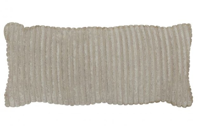 Bean Kussen Grove Ribstof Naturel